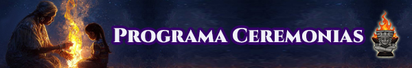 fuego nuevo banner secciones programa ceremonias